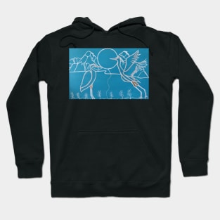 Crane Lovers Hoodie